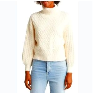 Truth white long turtleneck shirt